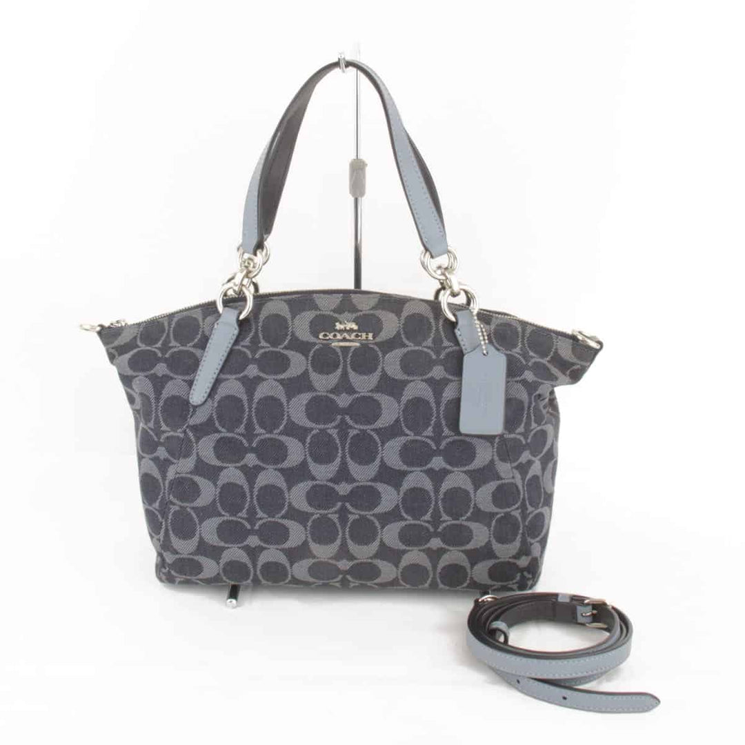 良品『USED』 
COACH コーチ 
 F25891 ショルダーバッグ 
デニム ブルー