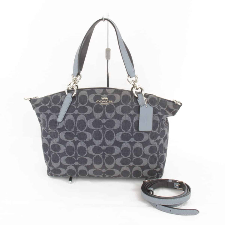 良品『USED』 
COACH コーチ 
 F25891 ショルダーバッグ 
デニム ブルー