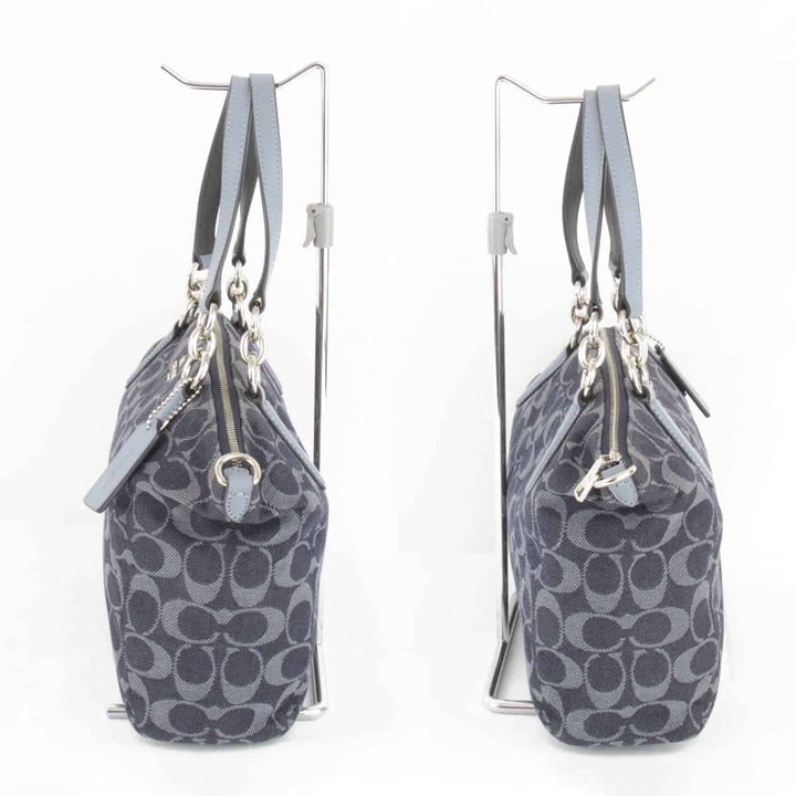 良品『USED』 
COACH コーチ 
 F25891 ショルダーバッグ 
デニム ブルー