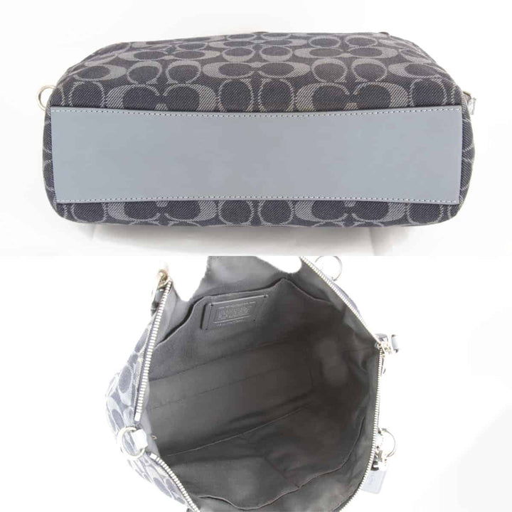 良品『USED』 
COACH コーチ 
 F25891 ショルダーバッグ 
デニム ブルー