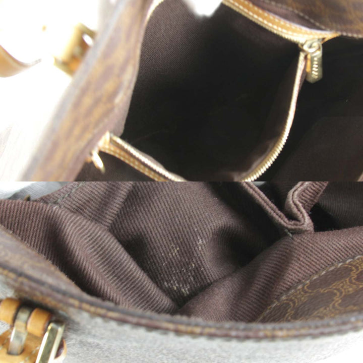 『USED』 
CELINE セリーヌ 
 マカダム柄  トートバッグ 
PVC ブラウン