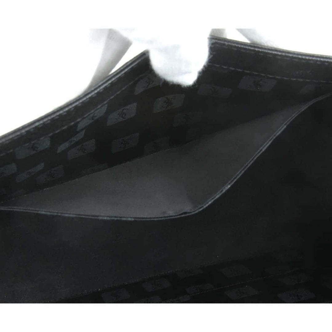 美品『USED』 
YVES SAINT LAURENT イヴ・サンローラン 
 ハンドバッグ 
レザー ブラック