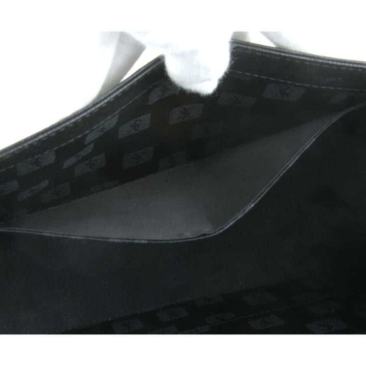 美品『USED』 
YVES SAINT LAURENT イヴ・サンローラン 
 ハンドバッグ 
レザー ブラック
