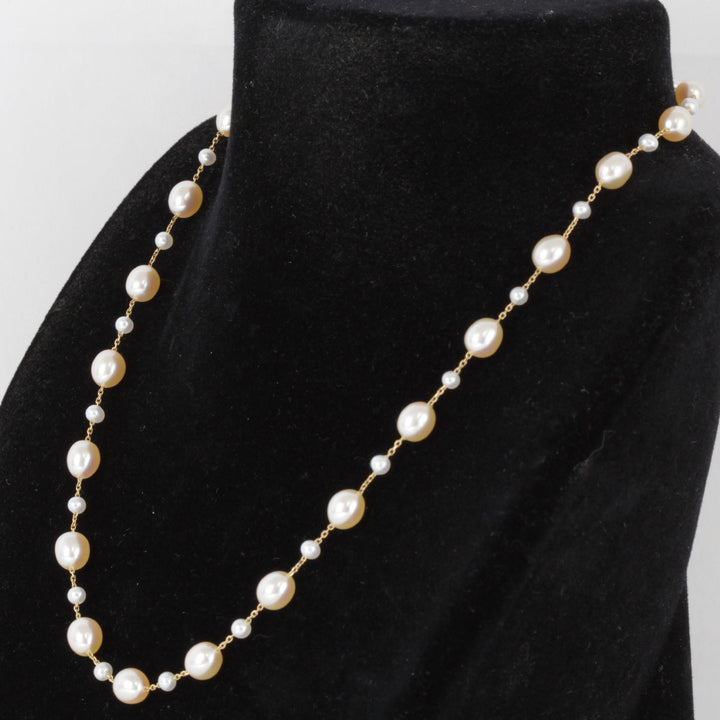 美品『USED』 K18/パール  
ネックレス
 8.1g