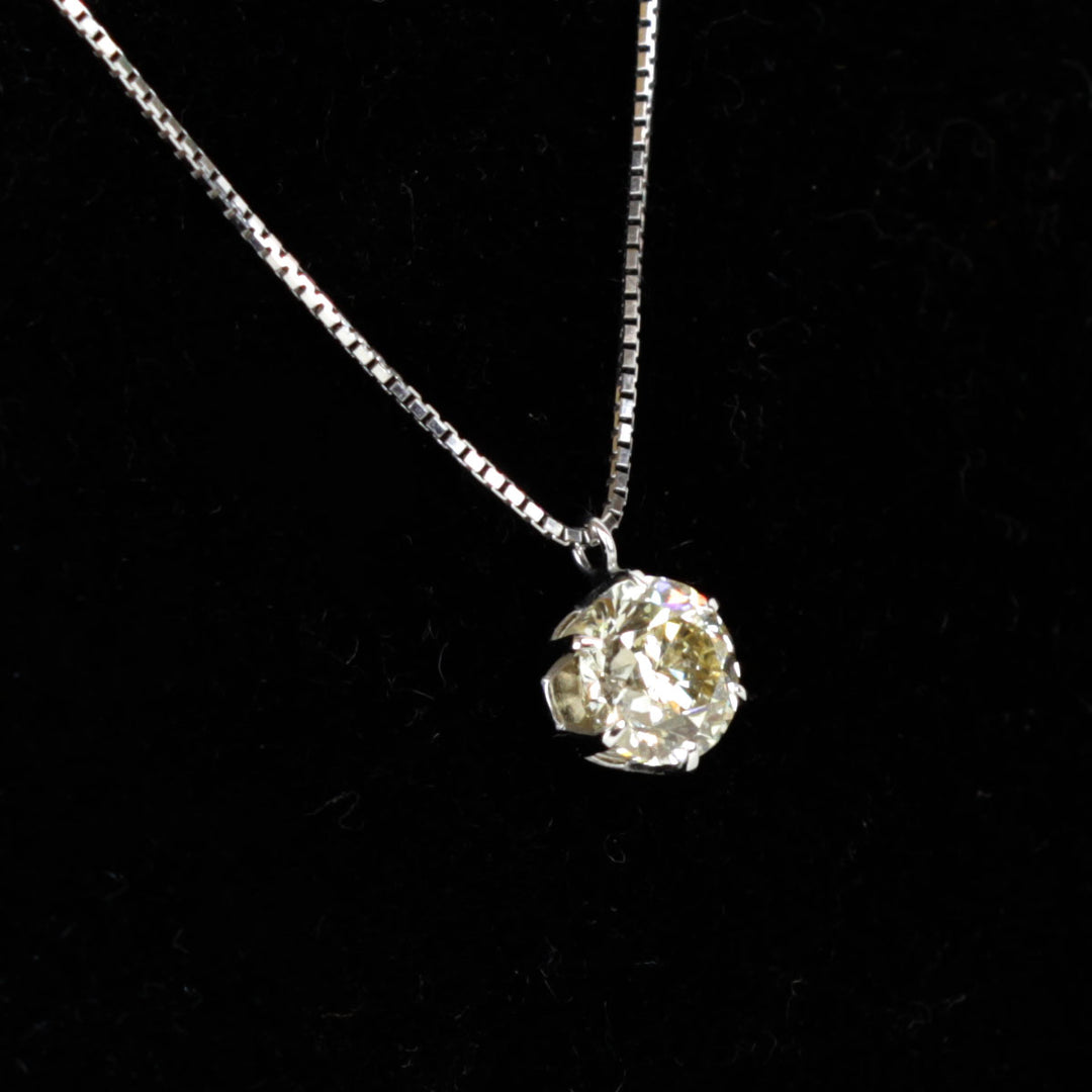 美品『USED』 Pt850/Pt900  /ダイヤモンド 
ネックレス
 ダイヤモンド 1.002 2.8g