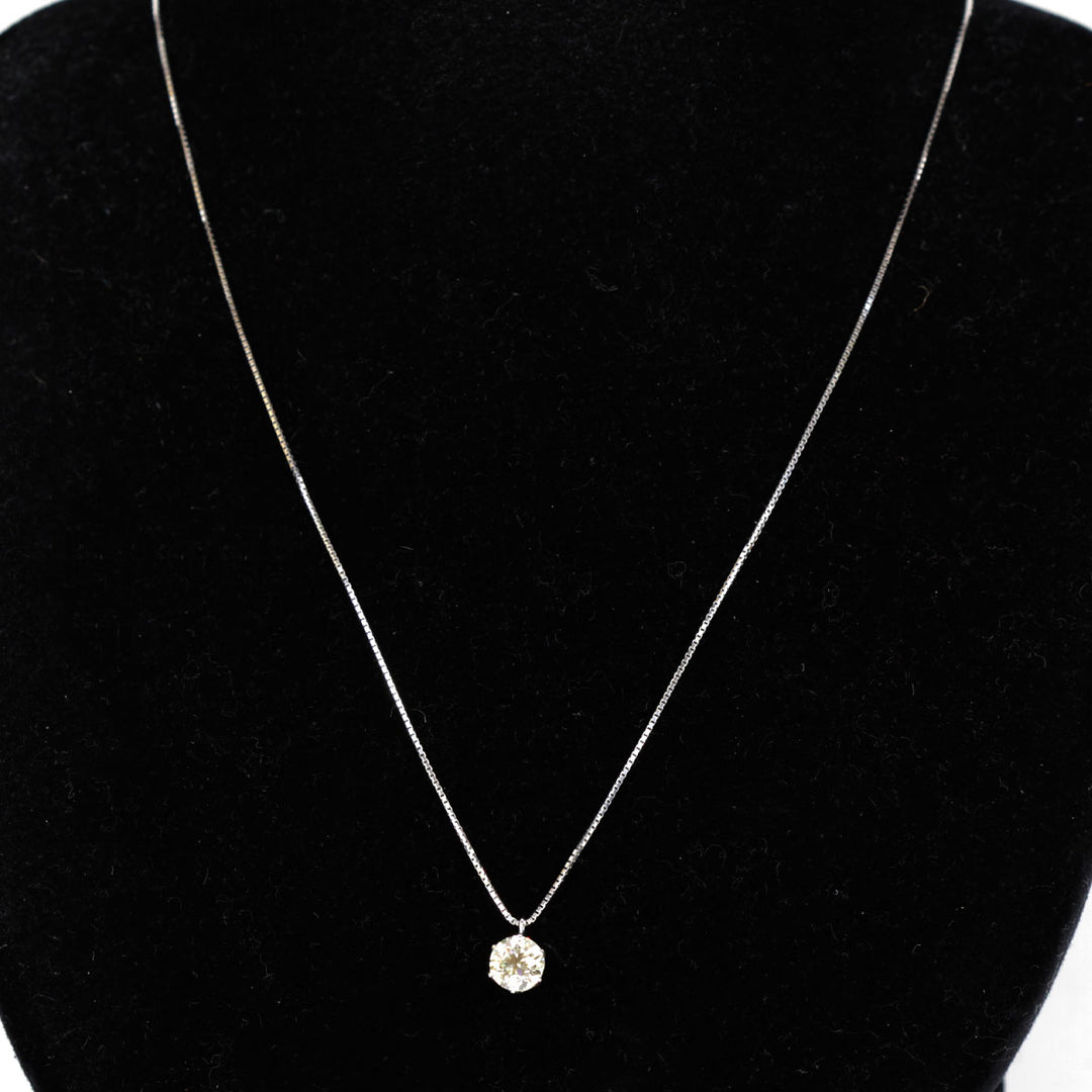 美品『USED』 Pt850/Pt900  /ダイヤモンド 
ネックレス
 ダイヤモンド 1.002 2.8g