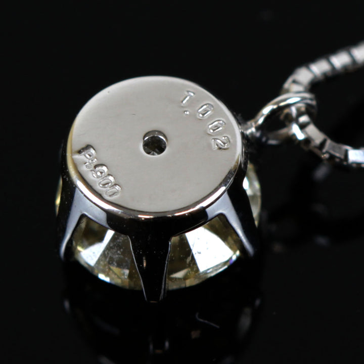 美品『USED』 Pt850/Pt900  /ダイヤモンド 
ネックレス
 ダイヤモンド 1.002 2.8g