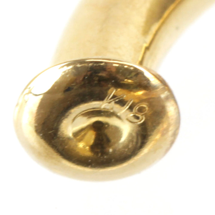 『USED』 K18 
 フープ イヤリング
 2.4g