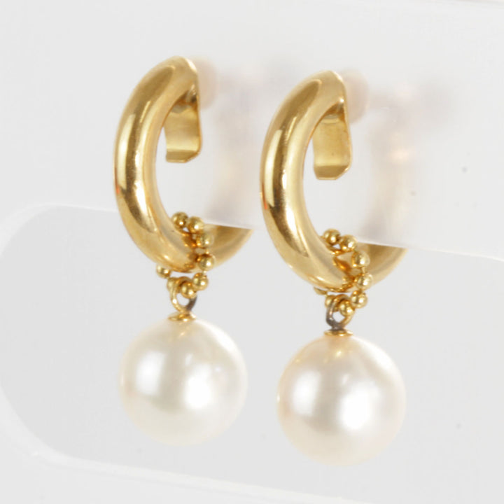 良品『USED』 K18/パール  
イヤリング
 4.0g