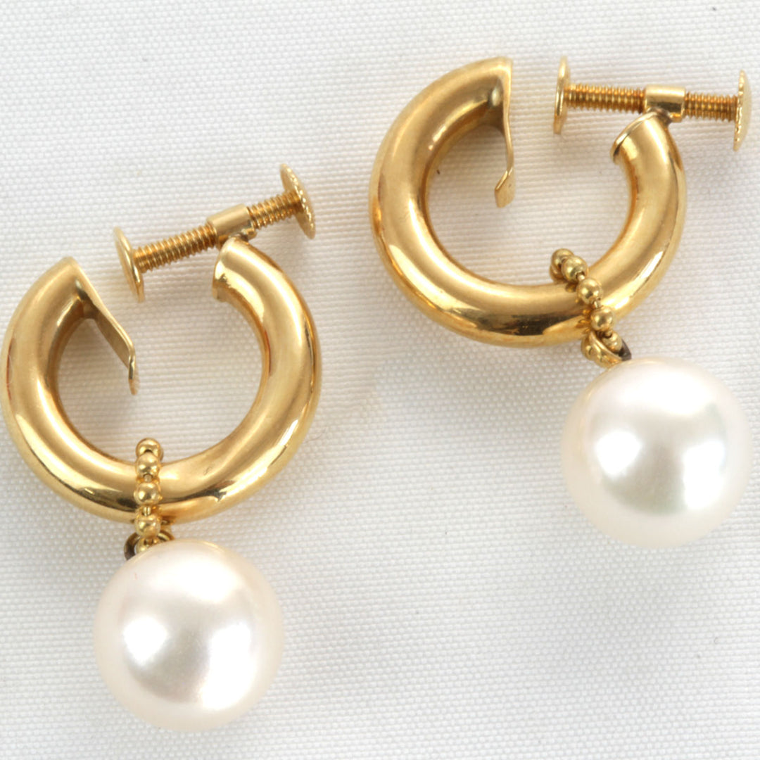 良品『USED』 K18/パール  
イヤリング
 4.0g