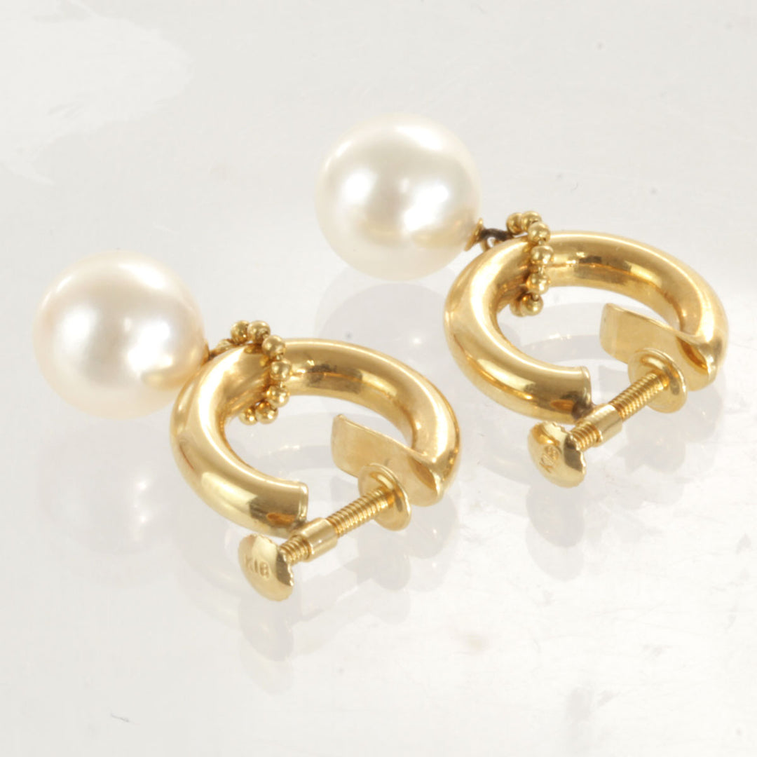 良品『USED』 K18/パール  
イヤリング
 4.0g