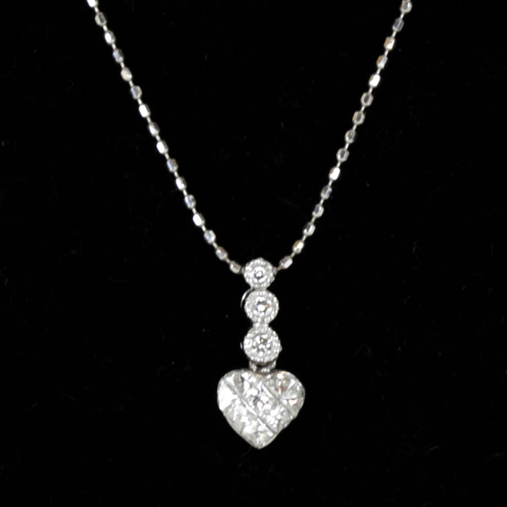 美品『USED』 K18/K18WG  /ダイヤモンド 
ネックレス
 1.9g