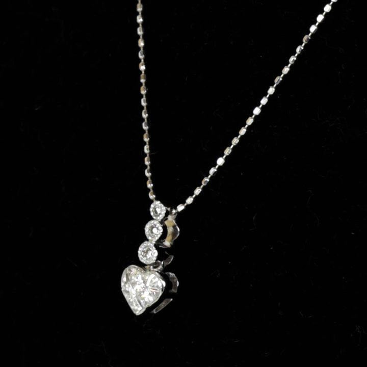 美品『USED』 K18/K18WG  /ダイヤモンド 
ネックレス
 1.9g