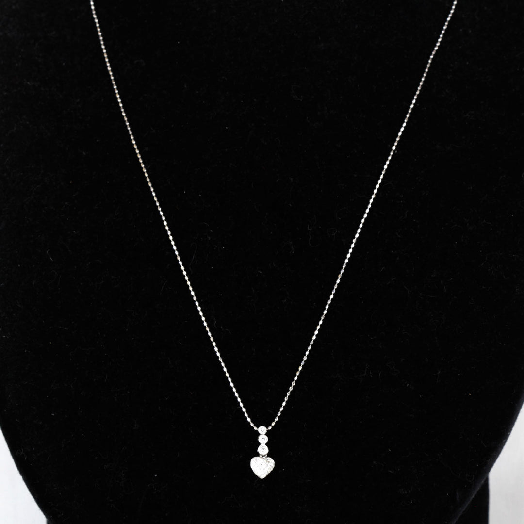 美品『USED』 K18/K18WG  /ダイヤモンド 
ネックレス
 1.9g