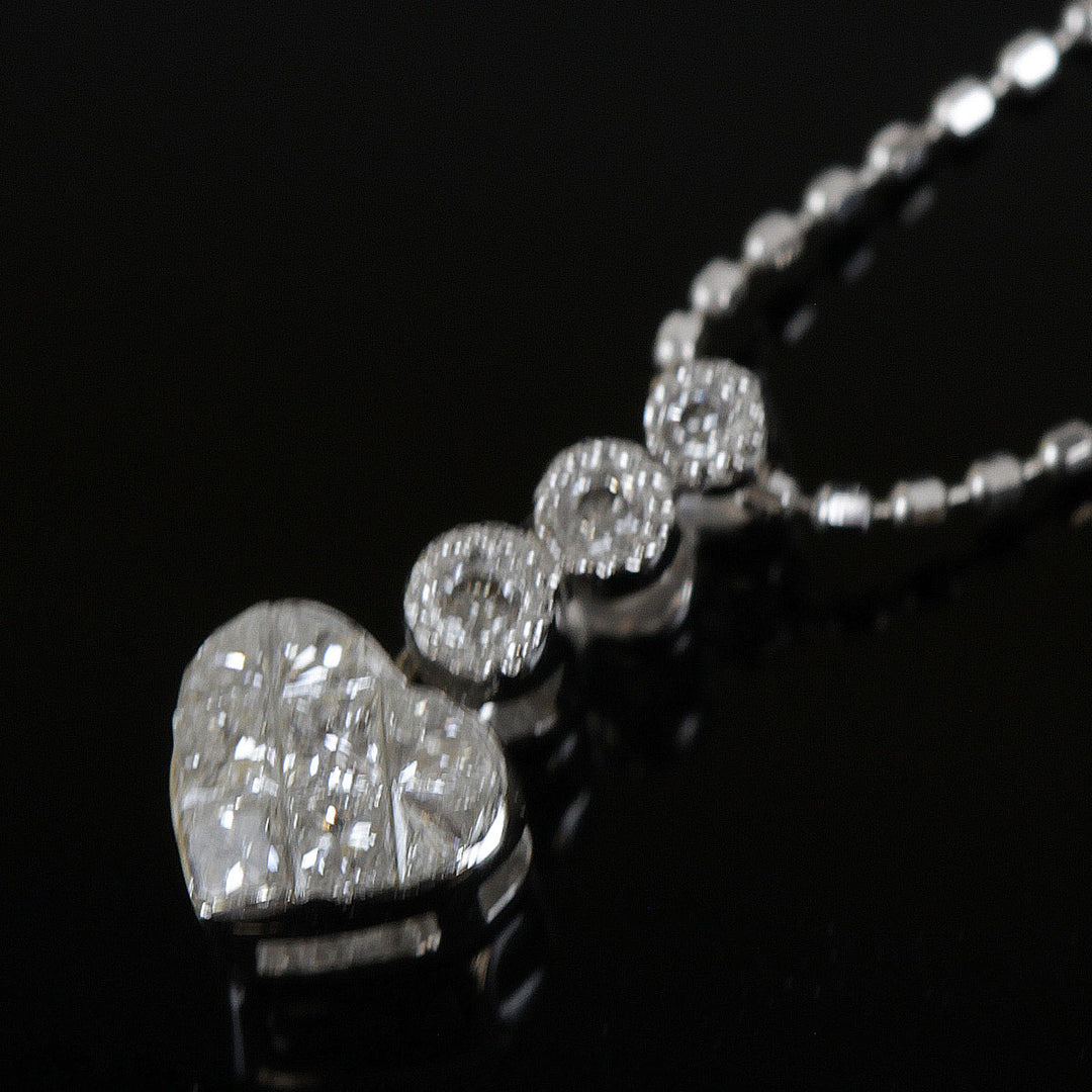 美品『USED』 K18/K18WG  /ダイヤモンド 
ネックレス
 1.9g