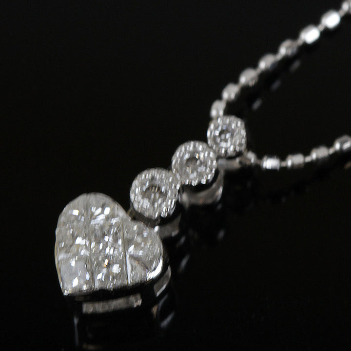 美品『USED』 K18/K18WG  /ダイヤモンド 
ネックレス
 1.9g