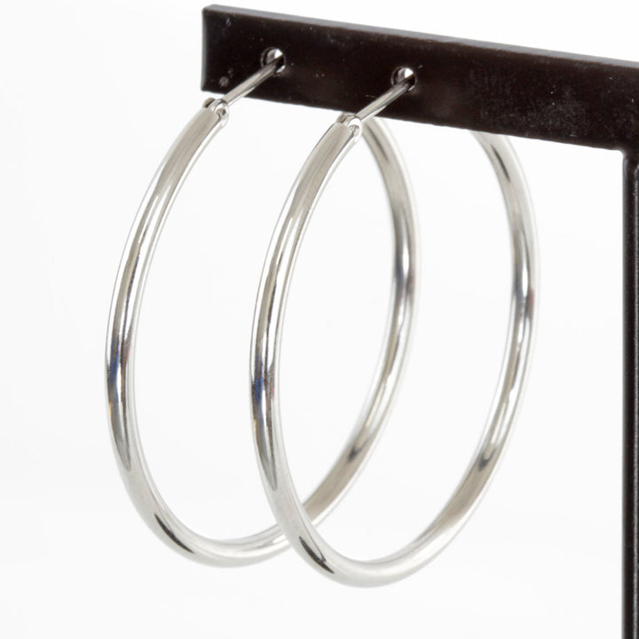 美品『USED』 Pt900 
 フープ ピアス
 3.2g