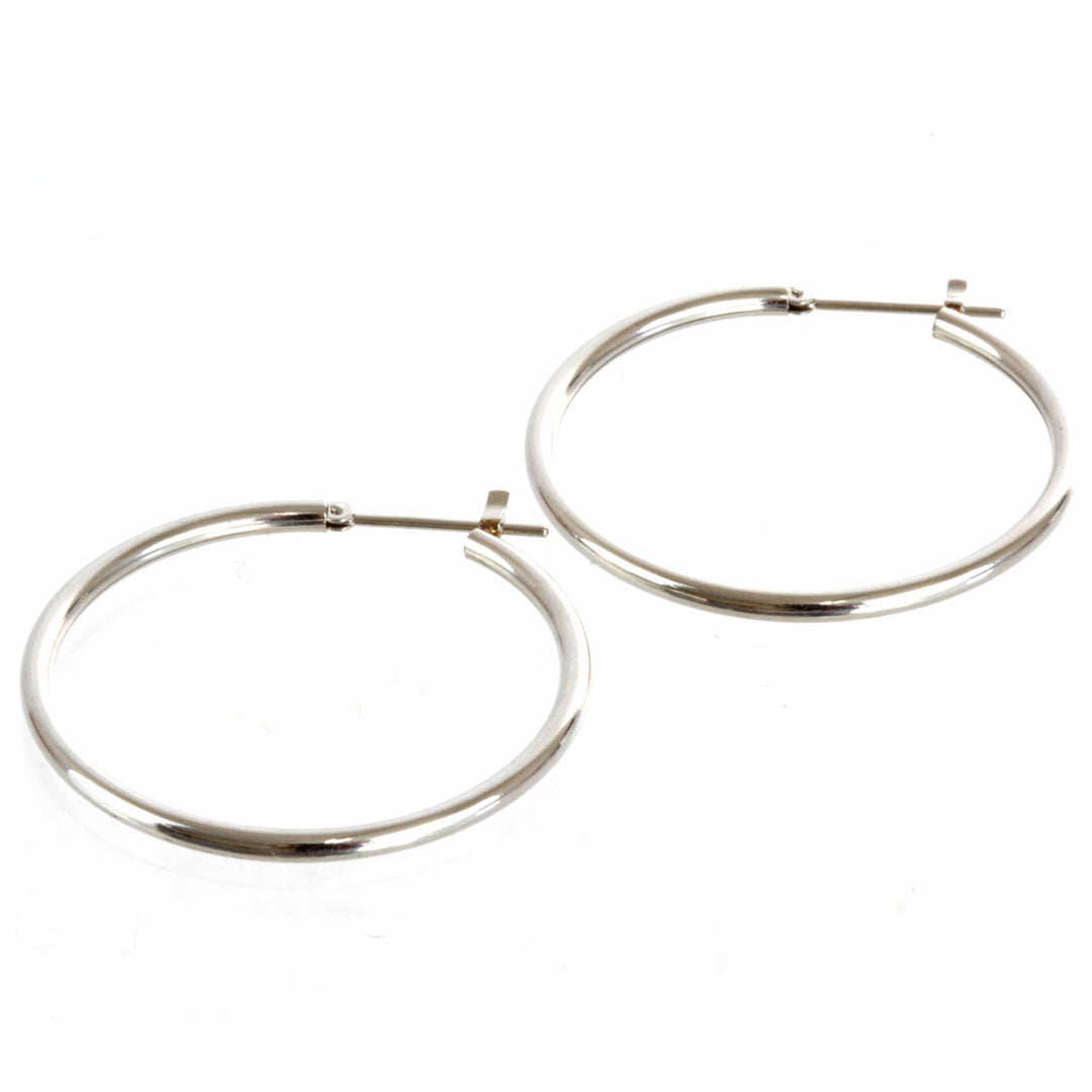 美品『USED』 Pt900 
 フープ ピアス
 3.2g