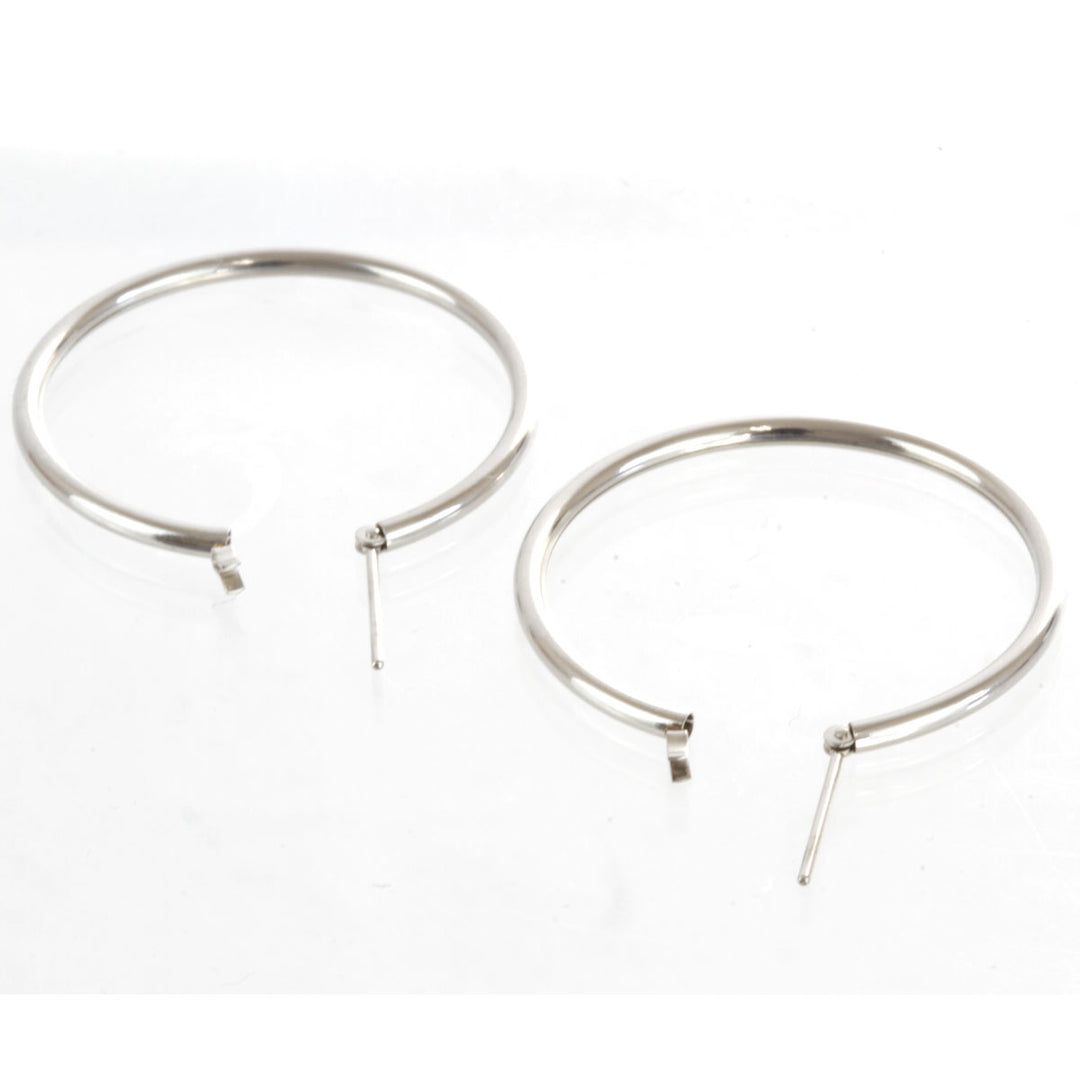 美品『USED』 Pt900 
 フープ ピアス
 3.2g