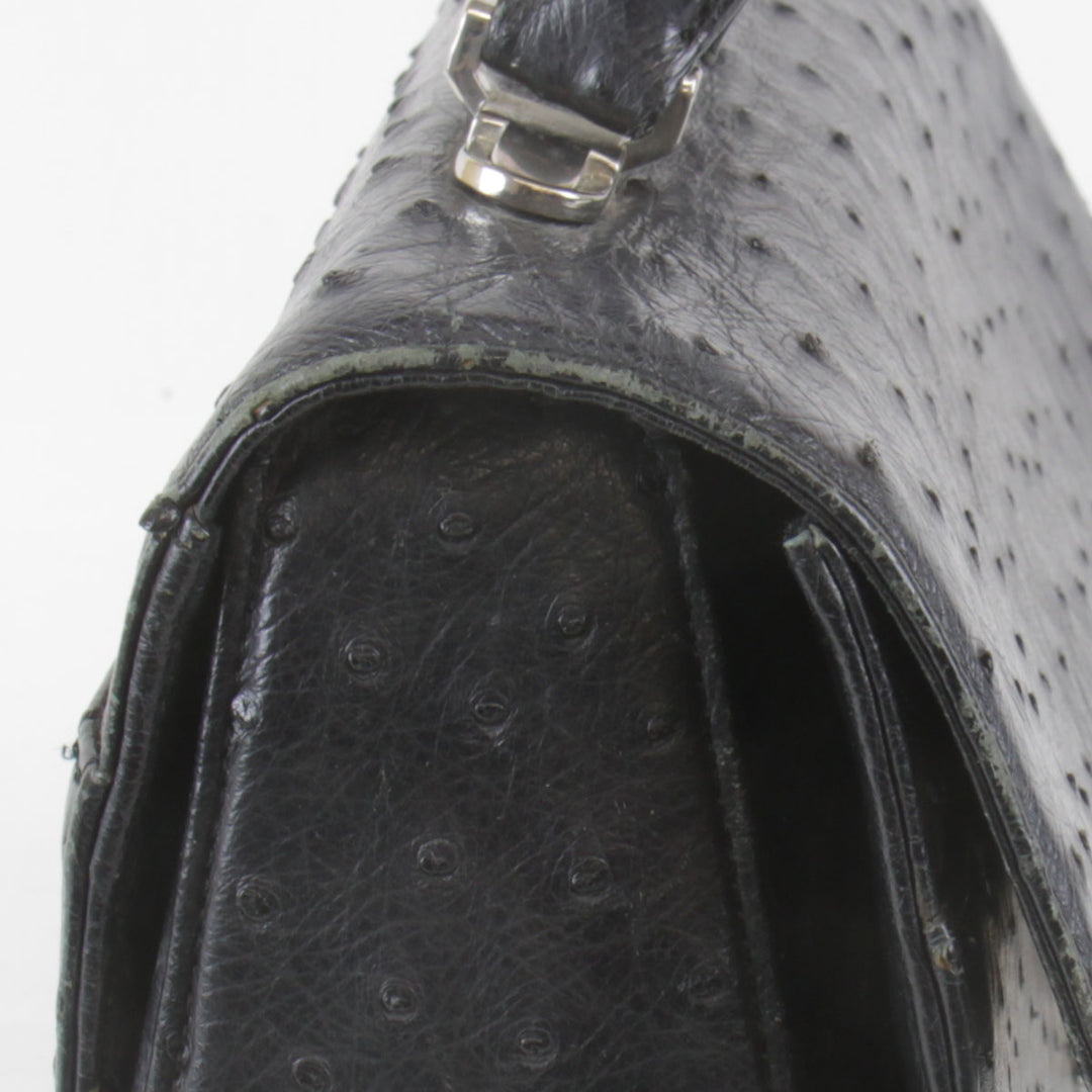 『USED』 
 
 ハンドバッグ 
オーストリッチ ブラック