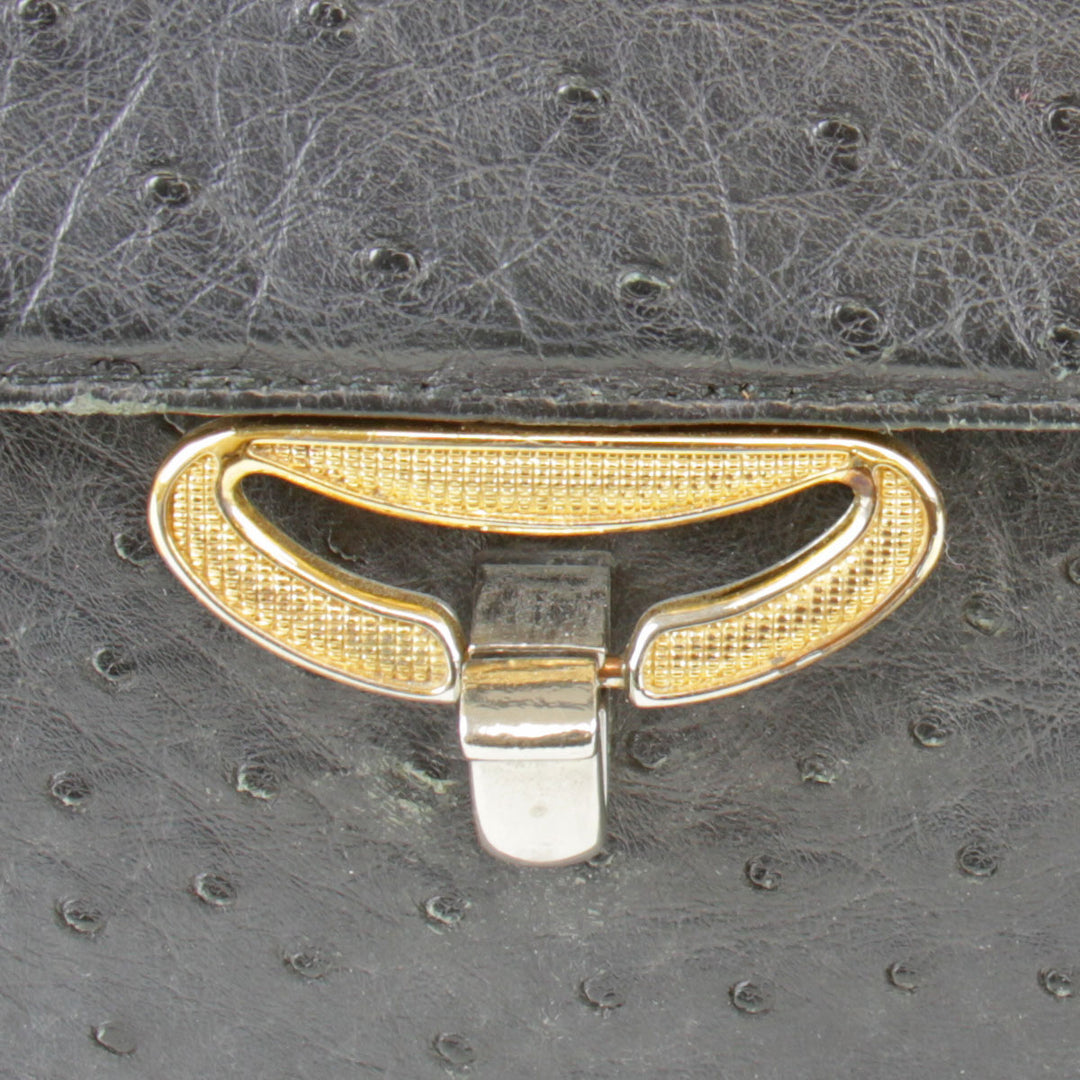 『USED』 
 
 ハンドバッグ 
オーストリッチ ブラック