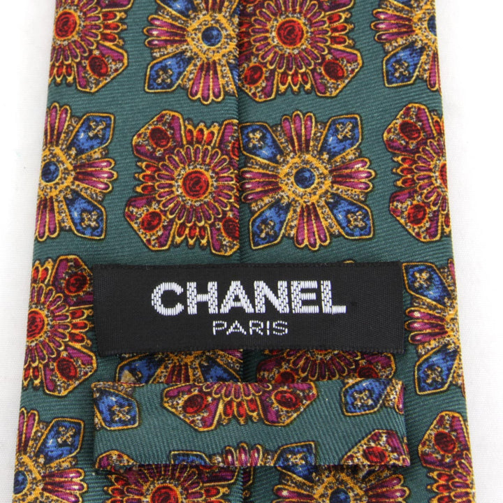 美品『USED』 
CHANEL シャネル 
 ネクタイ 
 グリーン