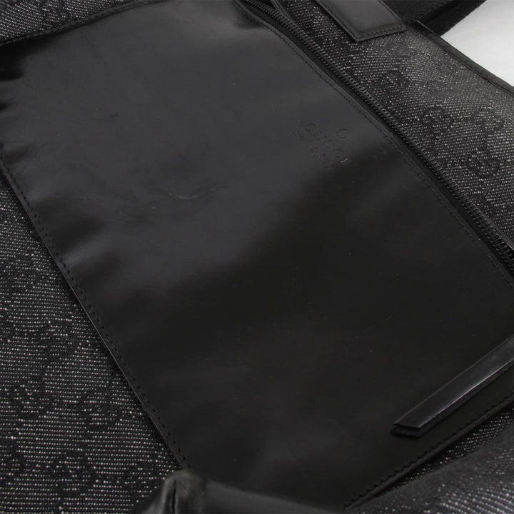 『USED』 
GUCCI グッチ 
 34339・3444 トートバッグ 
GGキャンバス/レザー  ブラック