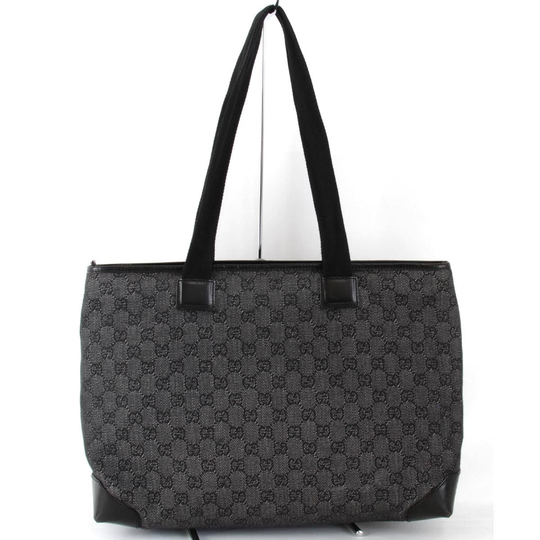 『USED』 
GUCCI グッチ 
 34339・3444 トートバッグ 
GGキャンバス/レザー  ブラック