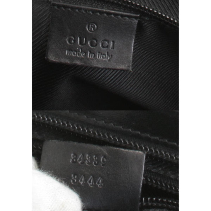 『USED』 
GUCCI グッチ 
 34339・3444 トートバッグ 
GGキャンバス/レザー  ブラック
