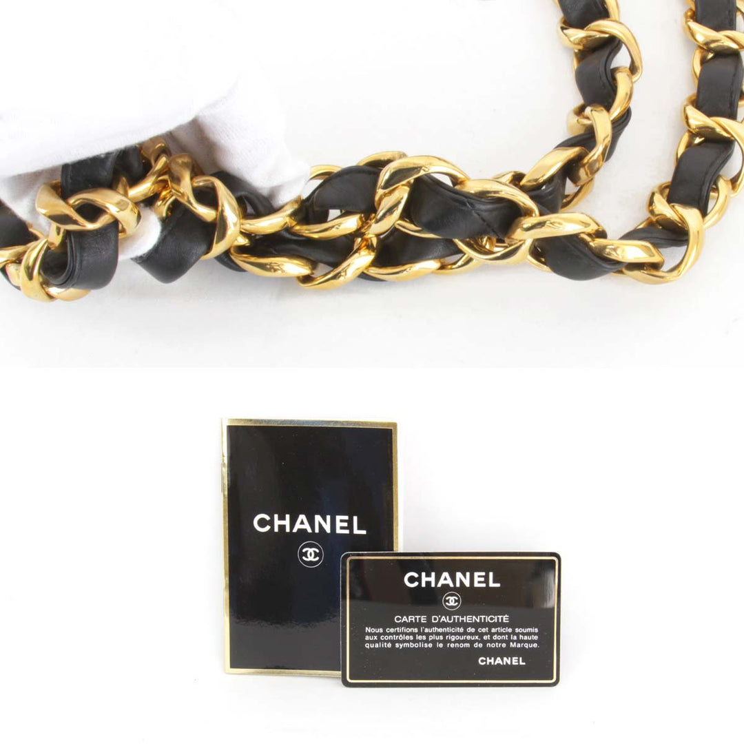 良品『USED』 
CHANEL シャネル 
 トートバッグ 
ラムスキン ブラック