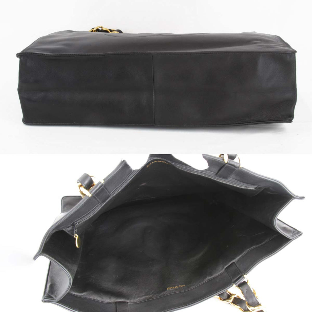 良品『USED』 
CHANEL シャネル 
 トートバッグ 
ラムスキン ブラック