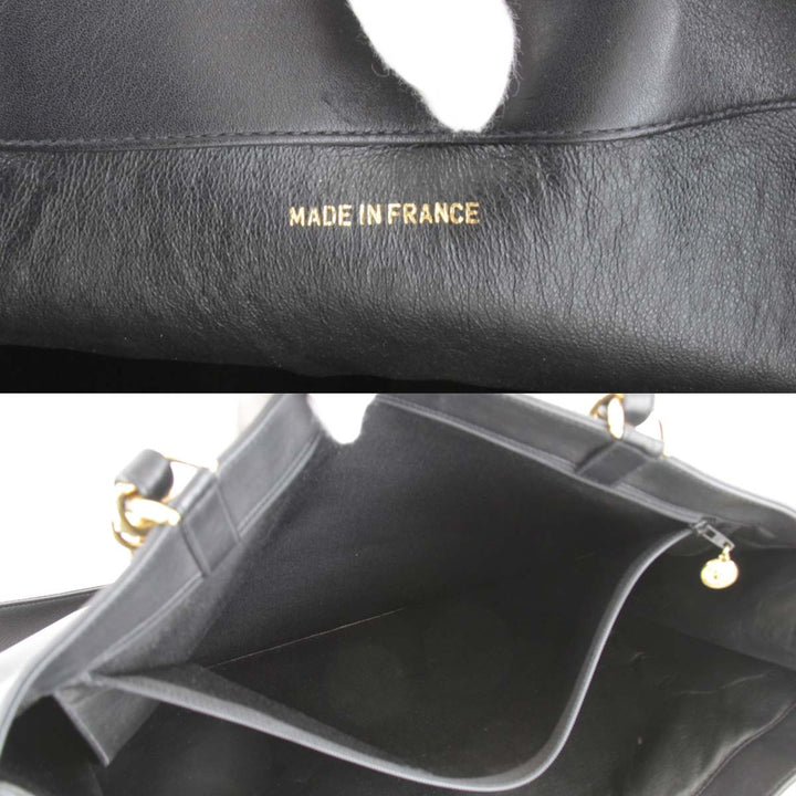 良品『USED』 
CHANEL シャネル 
 トートバッグ 
ラムスキン ブラック