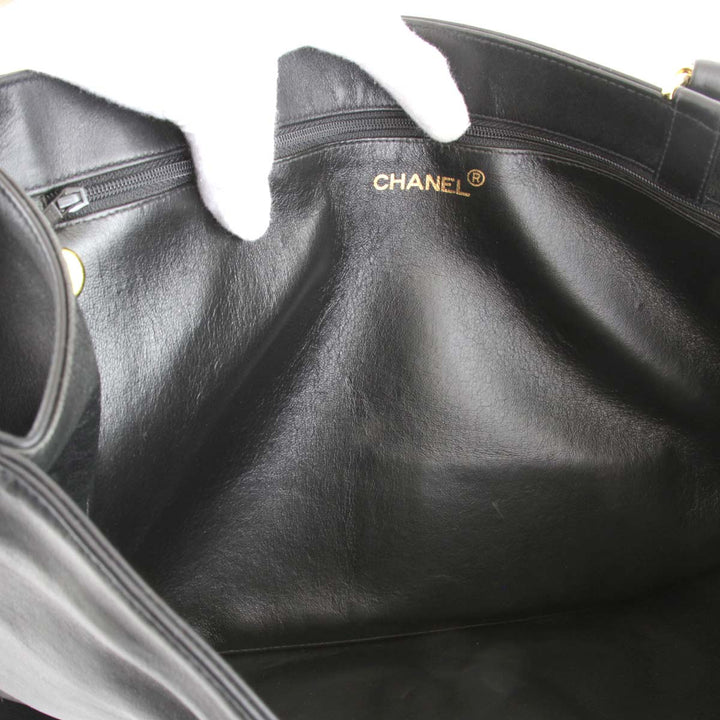 良品『USED』 
CHANEL シャネル 
 トートバッグ 
ラムスキン ブラック
