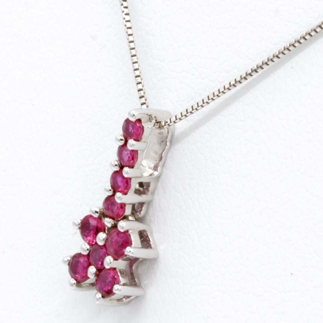 『USED』 K18WG 
ネックレス
 ルビー 0.40 1.9g