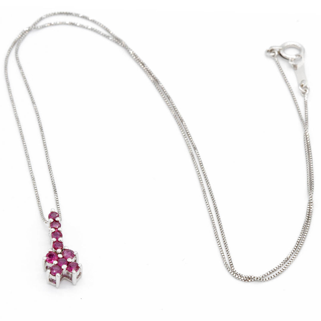 『USED』 K18WG 
ネックレス
 ルビー 0.40 1.9g