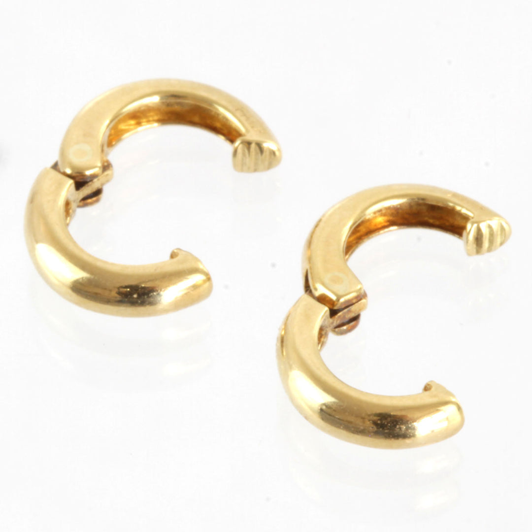 美品『USED』 K18 
 クリップ イヤリング
 2.4g