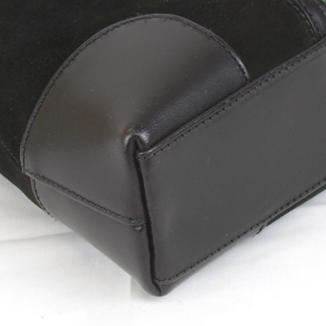 美品『USED』 
GUCCI グッチ 
 33990 ショルダーバッグ 
スウェード/レザー  ブラック