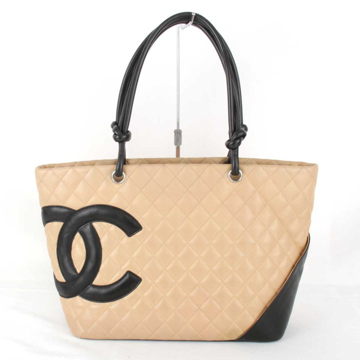 『USED』 
CHANEL シャネル 
 トートバッグ 
レザー ベージュ