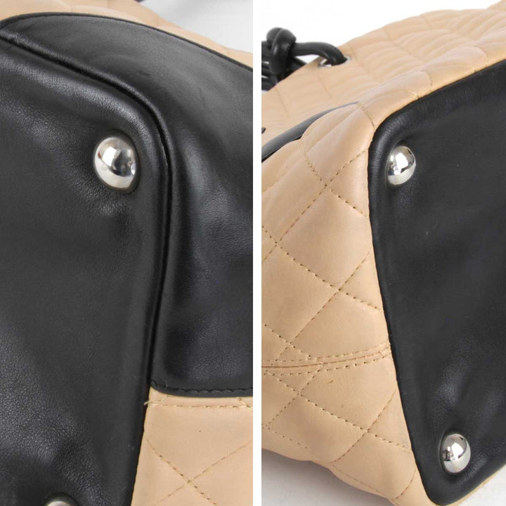 『USED』 
CHANEL シャネル 
 トートバッグ 
レザー ベージュ