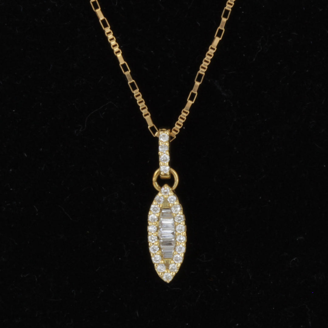 良品『USED』 K18 
ネックレス
 ダイヤモンド 0.16 2.7g