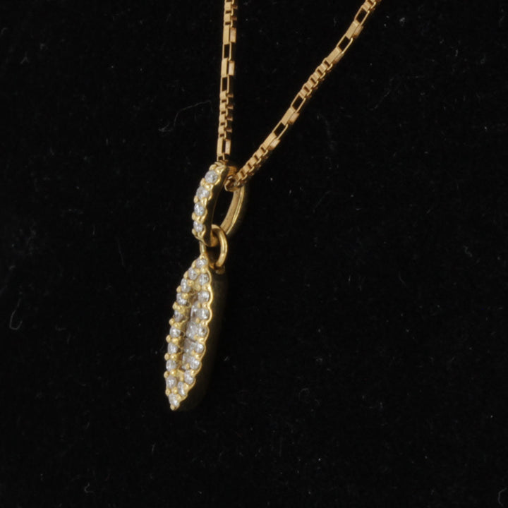 良品『USED』 K18 
ネックレス
 ダイヤモンド 0.16 2.7g
