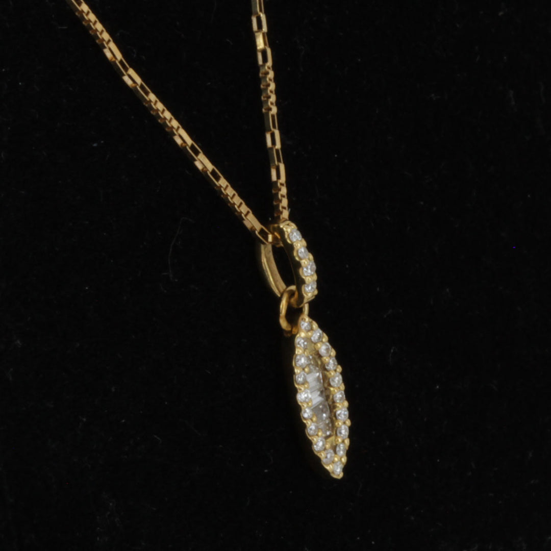 良品『USED』 K18 
ネックレス
 ダイヤモンド 0.16 2.7g