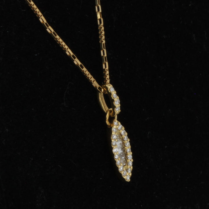 良品『USED』 K18 
ネックレス
 ダイヤモンド 0.16 2.7g