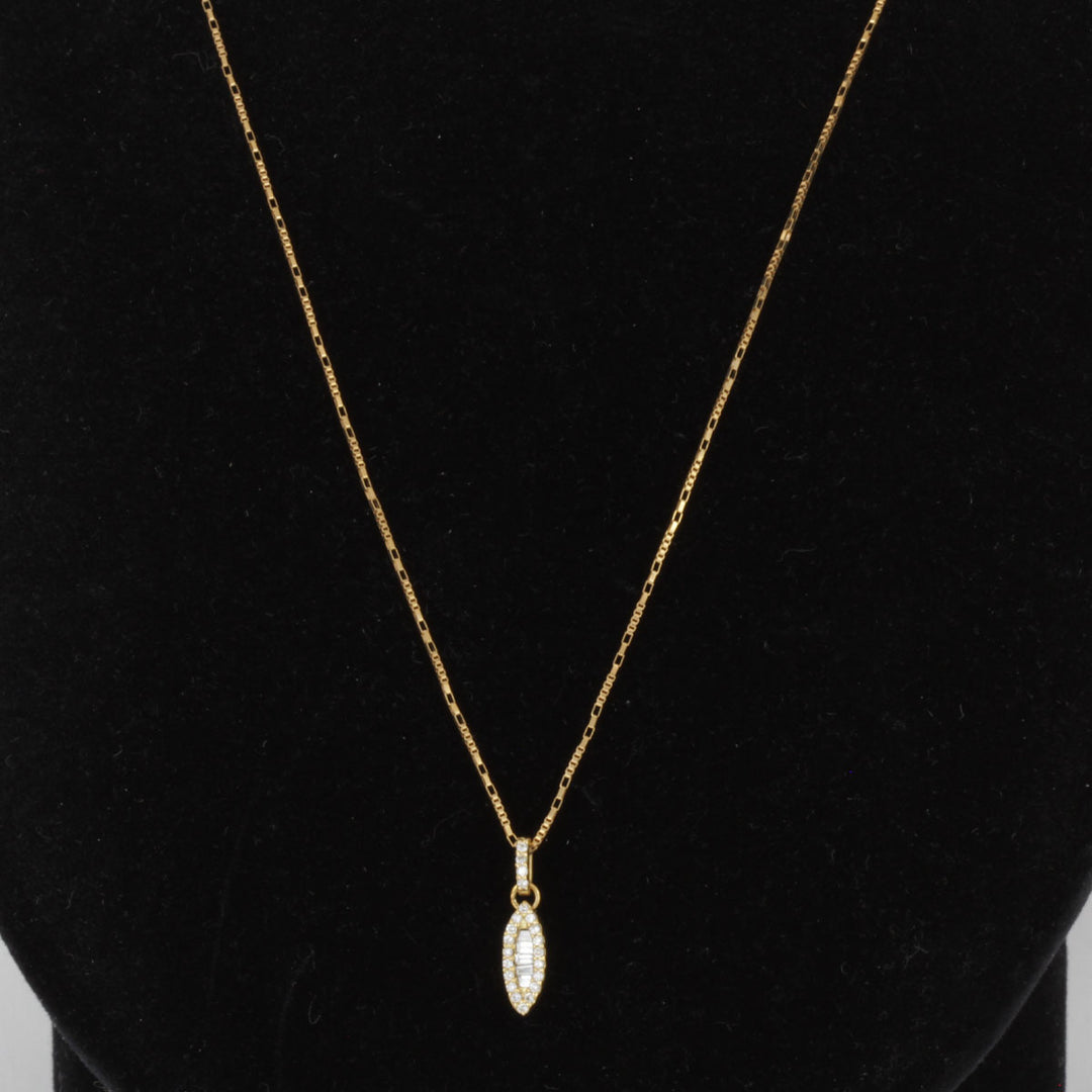 良品『USED』 K18 
ネックレス
 ダイヤモンド 0.16 2.7g