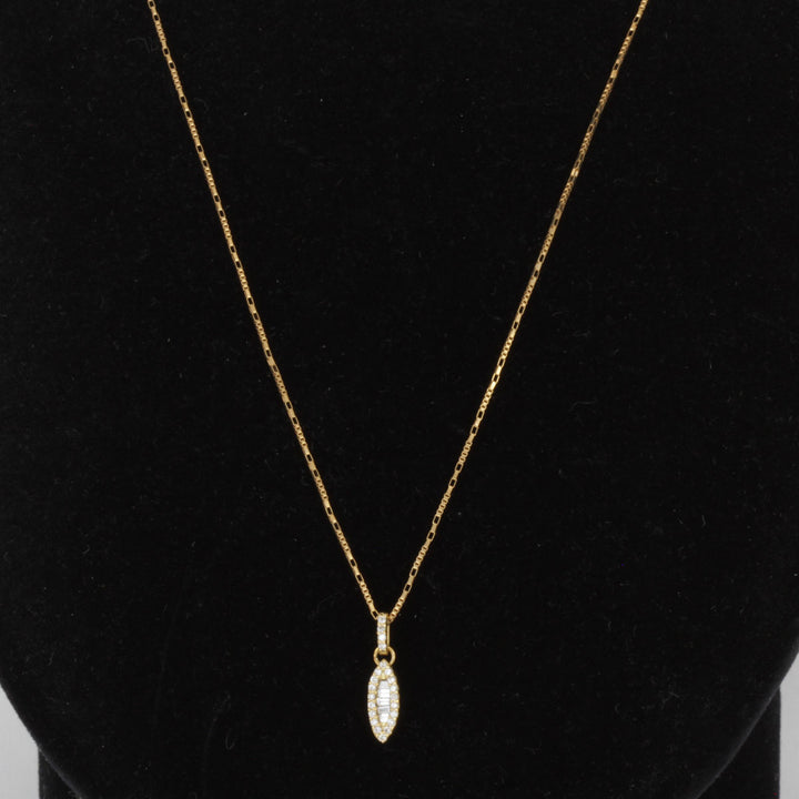 良品『USED』 K18 
ネックレス
 ダイヤモンド 0.16 2.7g