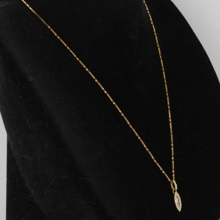 良品『USED』 K18 
ネックレス
 ダイヤモンド 0.16 2.7g