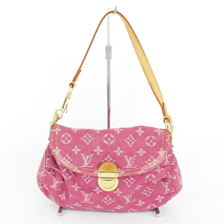 『USED』 
LOUIS VUITTON ルイ・ヴィトン 
 ミニ・プリーティ  M95216 ハンドバッグ 
デニム ピンク
