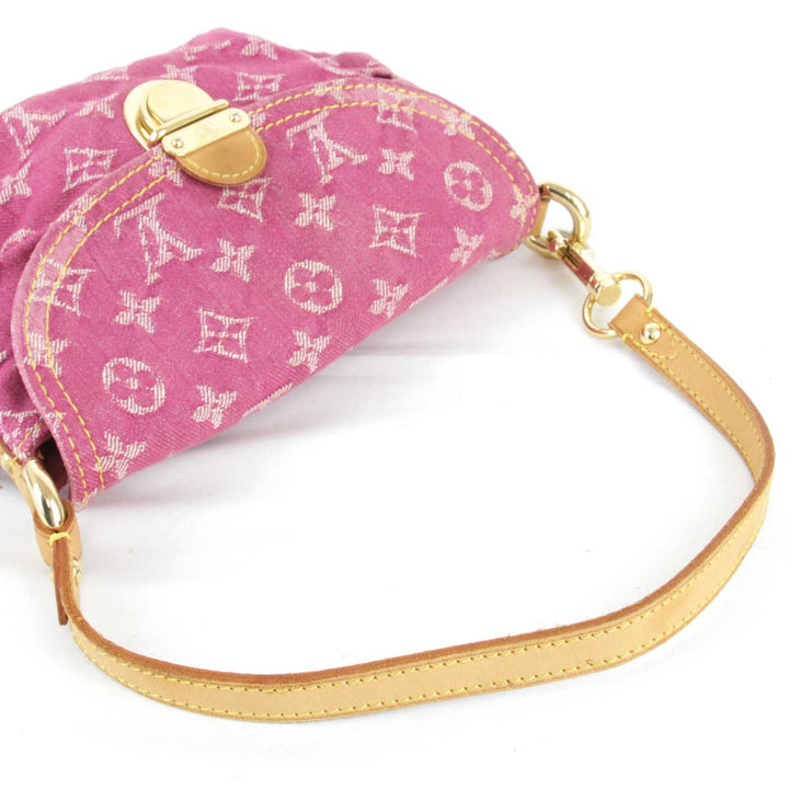 『USED』 
LOUIS VUITTON ルイ・ヴィトン 
 ミニ・プリーティ  M95216 ハンドバッグ 
デニム ピンク