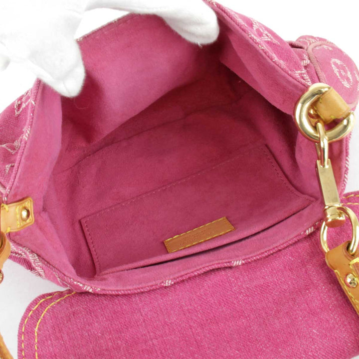 『USED』 
LOUIS VUITTON ルイ・ヴィトン 
 ミニ・プリーティ  M95216 ハンドバッグ 
デニム ピンク