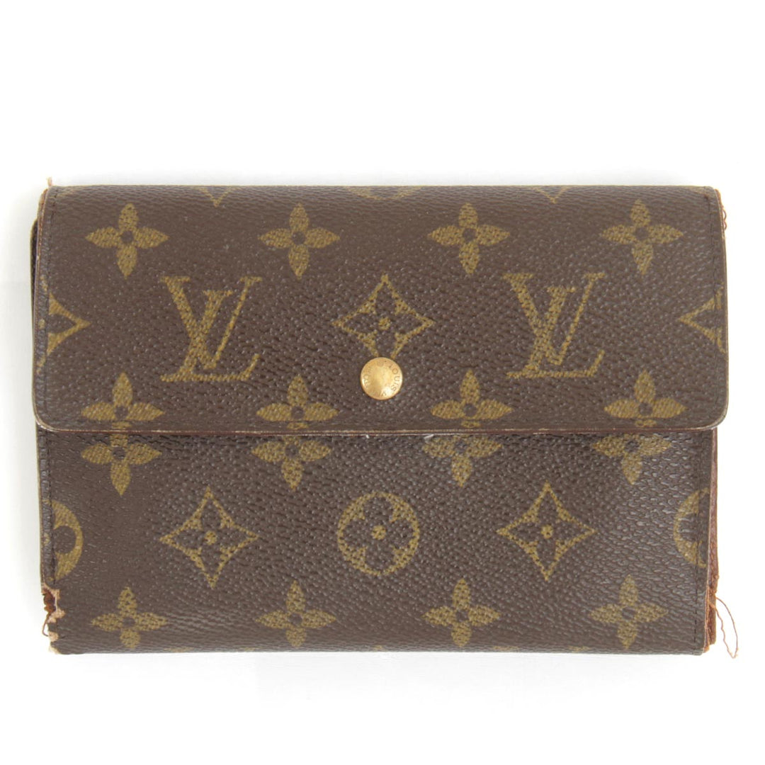 『USED』 
LOUIS VUITTON ルイ・ヴィトン 
 ポルトトレゾール・エテュイ パピエ M61202 三つ折り財布 
モノグラムキャンバス モノグラム
